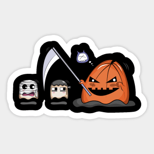 Halloween pumpkins and ghosts Sticker